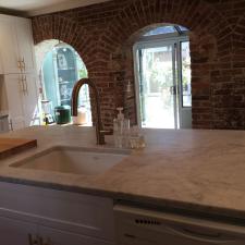 New Haven Kitchen honed marble top