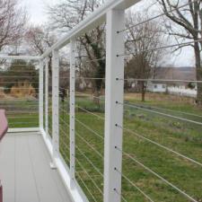 LockDry Deck Replacement with Cable Railings Project in Wallingford, CT