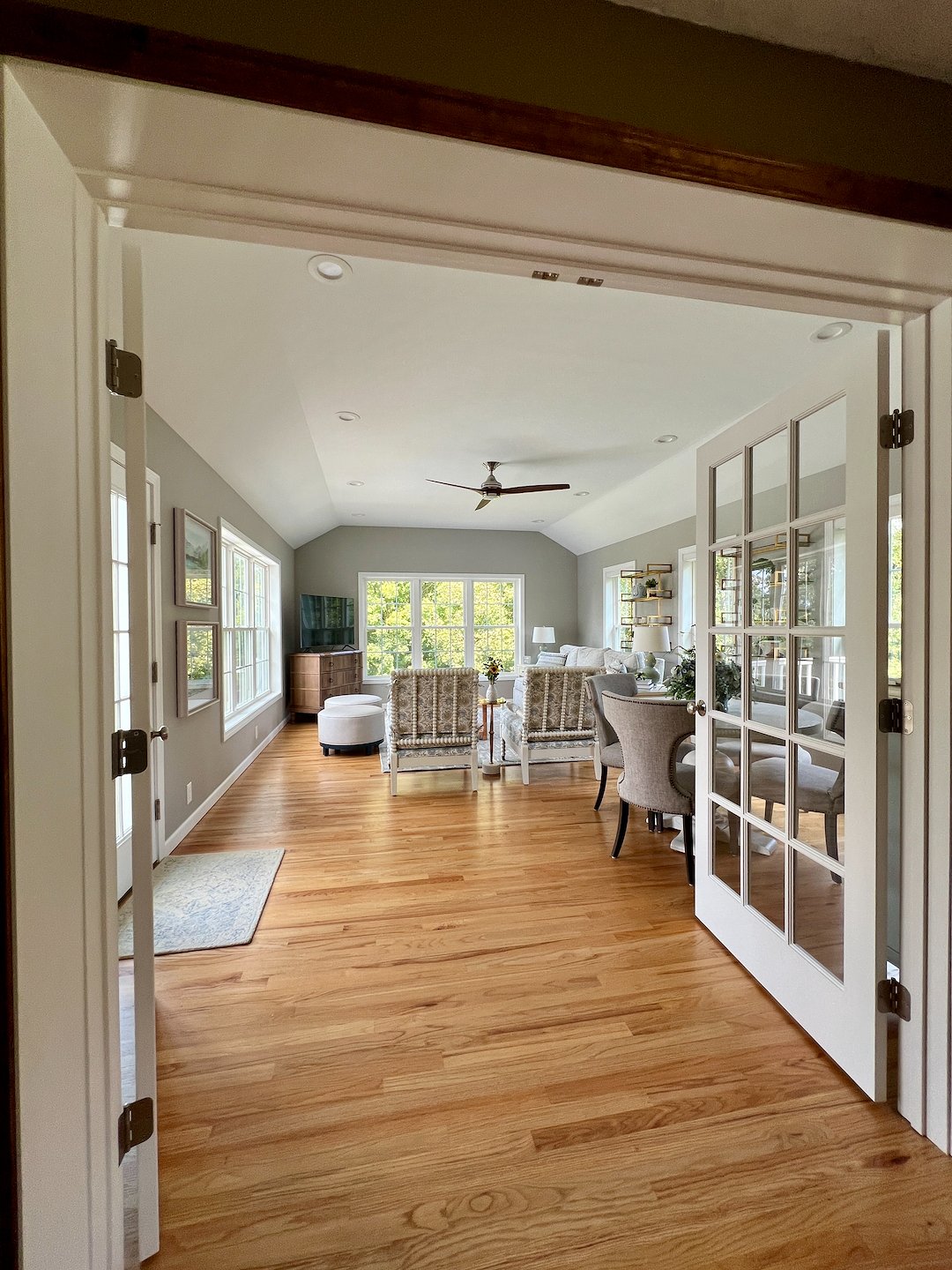 Family Room Addition with Deck & Finished Basement, Durham CT
